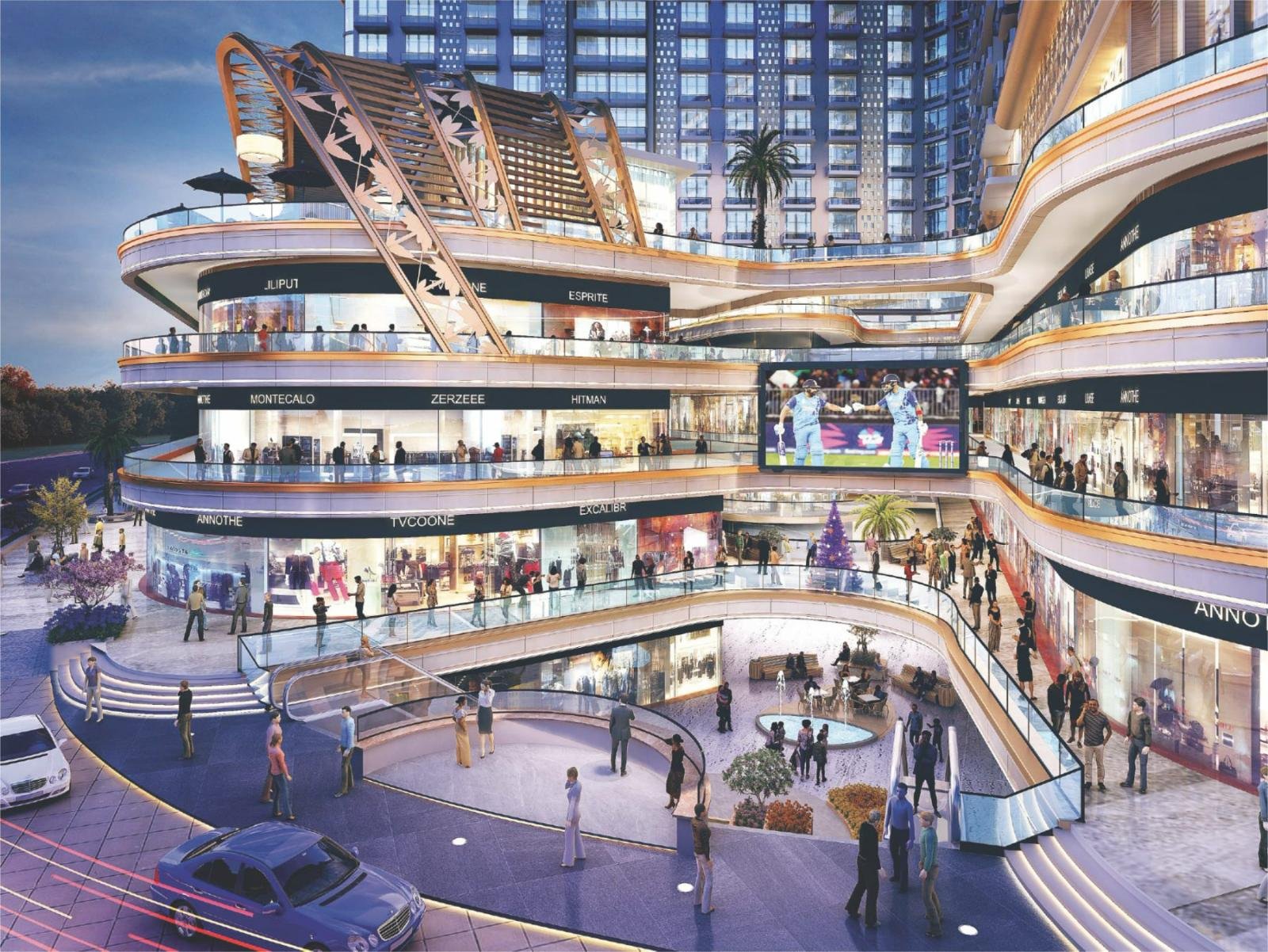 RIO ONE — retail frontage and upper floors