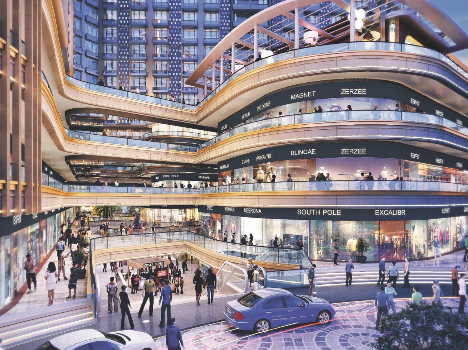 Shops and showrooms at RIO ONE